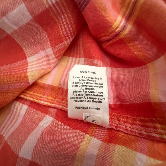 Talbots Dress Women 16 Plaid Sleeveless button - Picture 10 of 11